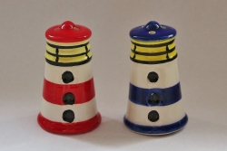 Salz- & Pfeffersteuer maritim als Leuchttürme ca. 8 cm
